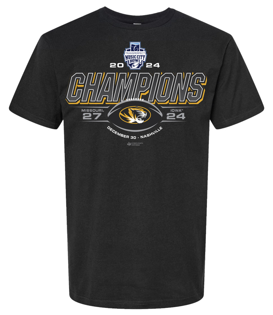 2024 TransPerfect Music City Bowl Missouri CHAMPS SCORE BLACK SST